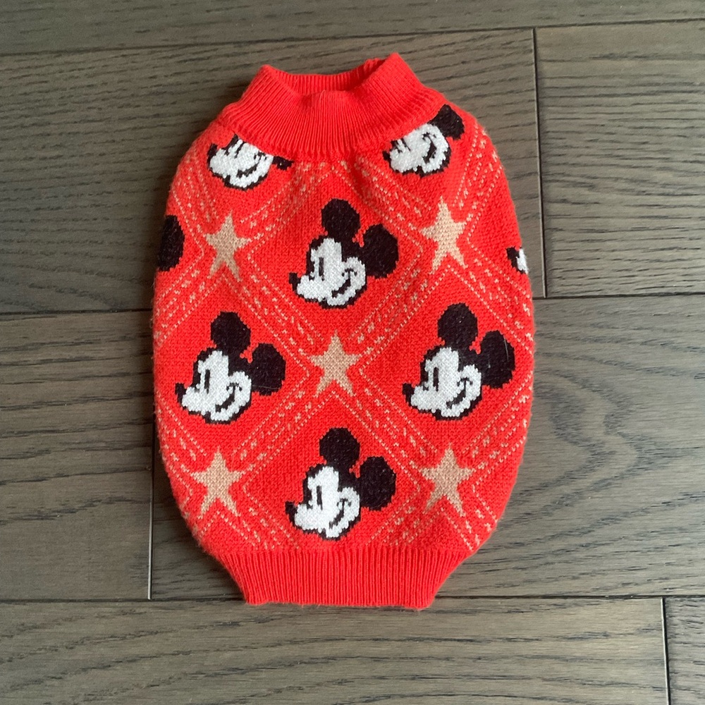 Disney Pullover Dog Sweater Mickey Mouse